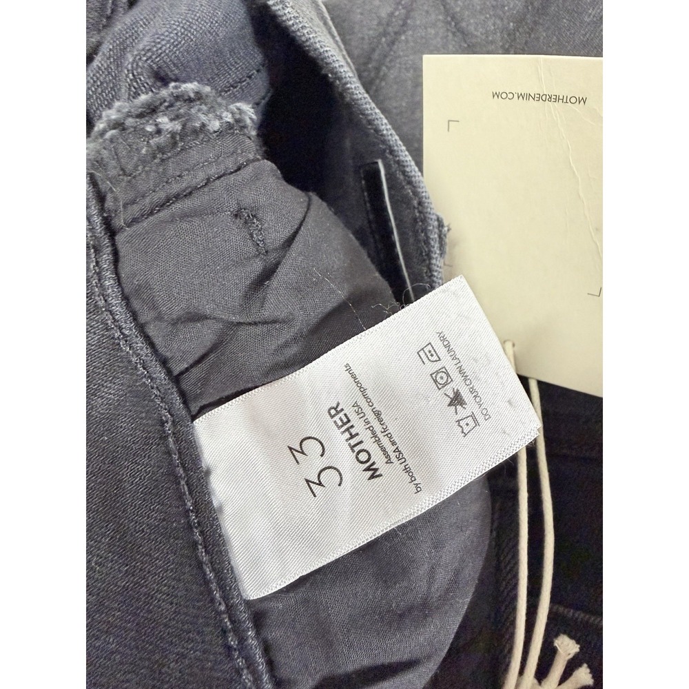 Mother Denim The Hustler Roller Sneak Not Today Satan Wide Leg Size 33 - Picture 6 of 12